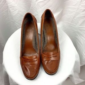Brown Wide Heels